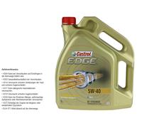 5 Liter Original Castrol Motoröl EDGE 5W-40 Motorenöl Engine Oil 4775222