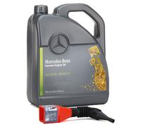 5 Liter ORIGINAL Mercedes-Benz ÖL Motoröl 5W30 MB 229.51 000989940213 + Trichter