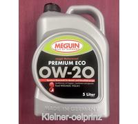 5 ltr. Meguin megol Motorenoel Premium ECO 0W-20 für Ford WSS-M2C952-A1