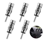 5 Stück Antennenadapter Autoradio,Autoradio Adapter,Antennenstecker Stecker Buchse,Antennen Adapter Universal Radioadapter Auto Antenne(Silber+Schwarz)