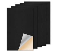 5 Stück Kunstleder Selbstklebend Set, Kunstleder Reparaturset Lederflicken Selbstklebend Schwarz - Leder Zum kleben Stark Haftende Leder Flicken, für Leder Reparatur Renovierung (10x20cm)