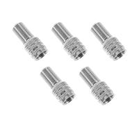 5 Stück Reifenventilverlängerung 23mm Edelstahl für Auto und Roller | Ventilschaft Verlängerungsadapter, Einfache Montage und Leichter Zugang, Silber, Universell Kompatibel