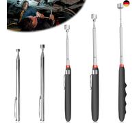 5 Stück Teleskopstab Set, 270G Edelstahl Teleskopstab mit LED Lampe, Teleskop