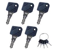 5 Stück Zündschlüssel-Set, Ersatz-Zündschlüssel-Kit für Bagger-Startschalter, passt für Linde Gabelstapler 801