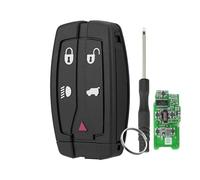 5 Tasten Keyless Entry Fernbedienungsschlüssel Ersatz passt mit Land Rover Freelander 2 2007 2008 2009 2010 2011 2012 2013 2014 2015 mit ID46 Chip 433MHZ Autoschlüssel Gehäuse Ersatz NT8TX9