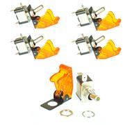 5 X 12V 20A Auto KFZ LKW Schalter Kippschalter Schutzkappe LED Beleuchtet Gelb