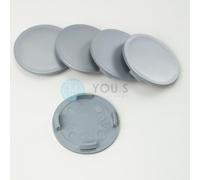 5 x Nabenkappen Nabendeckel Felgendeckel 61,5 - 55,5 mm - silber
