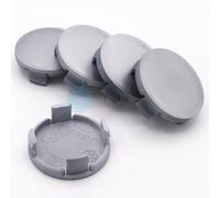 5 x Nabenkappen Nabendeckel Felgendeckel 62,5 - 57,0 mm - silber