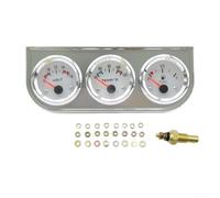 52 mm Dreifach-Messgerät-Set, für Auto, 3-in-1 Öldruck-Volt-Messgerät, Wassertemperaturanzeige, 12 V Auto-Diagnoseanzeige mit ABS-Gehäuse, Öl- und Wassertemperatur-Voltmeter (A)