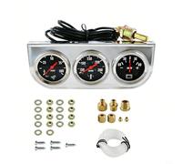 52 mm mechanisches Dreifach-Messgerät-Set Motorüberwachung Öldruck 0-100 Psi Öltemperatur 50-140 °C Batteriestrom 60 A analoge Cluster-Nacht-Hintergrundbeleuchtung passend für 12 V 24 V Fahrzeuge