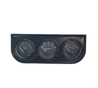 52mm 3-in-1 Messgerät Satz für Öldruck, Wassertemperatur & Voltmeter, Mechanisch mit Hintergrundbeleuchtung, für 12V Fahrzeuge, Schwarz