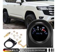 52mm Öltemperaturanzeige Auto KFZ Gauge LED Zusatzanzeige Zusatzinstrument