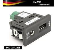 Für VW Golf 7 USB AUX Schnittelle Carplay Adapter Steckdose Schalter 5G0035222E