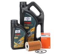 5L 5 Liter FUCHS Motoröl TITAN GT1 PRO C-3 5W30 + MAHLE Ölfilter OX388D