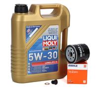 5L LIQUI MOLY 5W30 LONGLIFE III MAHLE Ölfilter für VW GOLF 7 8 PASSAT 1.0-1.5TSI
