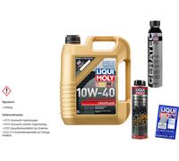 5L Liqui Moly Leichtlauf 10W-40 Öl Motoröl Öl-Schlamm-Spülung Cera Tec