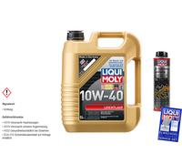 5L Liqui Moly Leichtlauf 10W-40 Öl Motoröl Öl-Schlamm-Spülung Motorreiniger