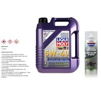 5L Liqui Moly Leichtlauf High Tech 5W-40 Motoröl Engine & Öl-Fleck-Entferner
