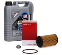 5L LIQUI MOLY Motoröl 5W30 dexos2 + H+B Ölfilter für CHEVROLET AVEO CRUZE TRAX