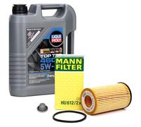 5L LIQUI MOLY Motoröl 5W30 dexos2 + MANN Ölfilter für OPEL ASTRA ZAFIRA 1.2-1.6