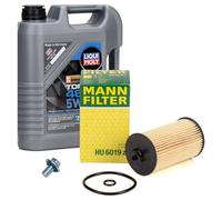 5L LIQUI MOLY Motoröl 5W30 dexos2 + MANN Ölfilter für OPEL ASTRA ZAFIRA 1.6 CDTI