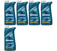 5l Mannol 7405 Motoröl Universal 15W-40 5x1l