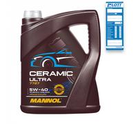 Mannol Motoröl Motor Öl MANNOL 5W-40 Ceramic Ultra 5 Liter (5,00 € pro 1 l)