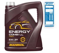 5 (1x5) Liter MANNOL 5W-30 Energy Combi LL Motoröl / Longlife III / 3