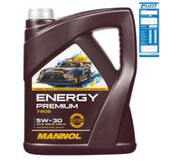 5L Mannol Energy Premium Motoröl 5W-30 ÖL MN7908-5 passend für BMW Longlife-04 MB 229.51 GM Dexos 2 MN7908-5