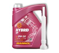 5L Mannol Hybrid Motoröl SP 0W16 API SP (RC) ILSAC GF-6B Motorenöl + Auslaufhahn