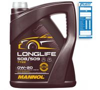 5 Liter MANNOL Longlife 508/509 0W-20