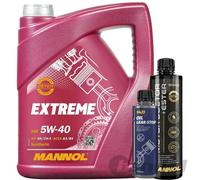 5L MOTORÖL MANNOL EXTREME 5W40+MOTOR DOCTOR+ESTER +OIL-LEAK-STOP ADD für VW 502.