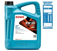 Rowe Hightec Synt HC ECO-FO SAE 5W-20 Motoröl, 5l