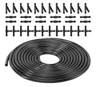 5m Scheibenwaschanlage Schlauch Kit mit 36 Stück Schlauchverbinder, Wischwasserschlauch Reparaturset, Universal Automotive Schlauch, Scheibenwischwasser Spritzwasserschlauch für Auto