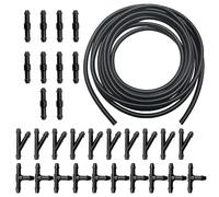 5M Universal Scheibenwaschanlage, Automotive Schlauch, Wischwasserschlauch Reparaturse, Spritzwasserschlauch, für Scheibenwaschanlage, mit 30 Stücke Schlauchverbinder