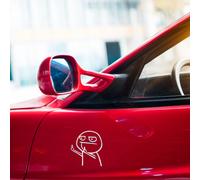 5Pcs Auto Stoßstangen Decals Auto Tür Abziehbilder Lustige Auto Aufkleber