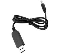 5V Auf 12V Step-Up-Kabel - USB-Spannungswandler-Stromversorgung | DC-Buchse 5,5 X 2,1 Mm Stecker | 5-V-Eingang Zu 12-V-Ausgang + DC-Stecker | Verzinnter Kupferkerndraht | Für Router-Lüfter Und Tischla