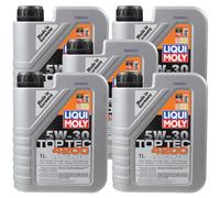 5x 1 Liter LIQUI MOLY Top Tec 4200 5W-30 Öl Motoröl inkl. Service-Set