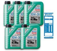5x 1 Liter Liqui Moly Universal Gartengeräte-Öl 10W-30 5 L Universalöl Oil 1273