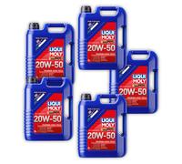 5x 5L LIQUI MOLY 1255 Motoröl Touring High Tech 20W-50 Motorenöl Motor Öl