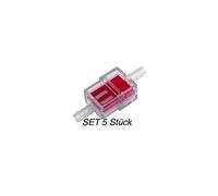 5x Benzinfilter Set 7mm rot Roller Quad Cross für Scooter 50 Renault Fly CPI