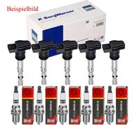 5x BERU Zündspule + CHAMPION Zündkerze für Audi A3 Sportback 8VA 8VF RS3