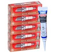 5x CHAMPION CCH980 Zündkerzen + LIQUI MOLY Fett für