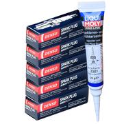 5x DENSO Zündkerzen + LIQUI MOLY Fett für ATALA BYTE HACKER RACING SKEGGIA