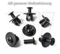 10x Kunststoff Spreiznieten Isolierung Befestigung Clips für Jaguar | XR831159