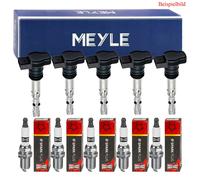 5x MEYLE Zündspule + CHAMPION Zündkerze für Audi A3 Sportback 8VA 8VF RS3