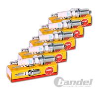 5x NGK -ZÜNDKERZE BKUR5ET 2789 5 Zylinder-Motoren KOMPLETT-SET