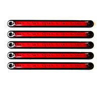 5x Rot 15 LED 24V Volt Seitenmarkierung Begrenzungsleuchten Positionsleuchte Markierung LKW PKW Anhänger (5)