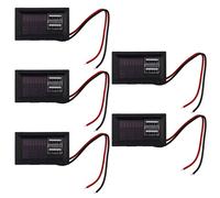 5X Rote Led Digital Anzeige Voltmeter Spannungs Messer Volt Tester Panel für 12 V Autos MotorräDer Fahrzeuge USB 5V2A Ausgang 12,6 V Batterie
