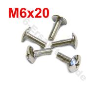 5x Schraube M6x20 KREUZSCHLITZ z.B. für ECOBIKE TAURIS RIEJU BENZHOU SUKIDA ADLY